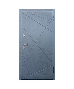 Дверь металлическая ЛУАРА (Бетон Графит)/2050х960мм/R
