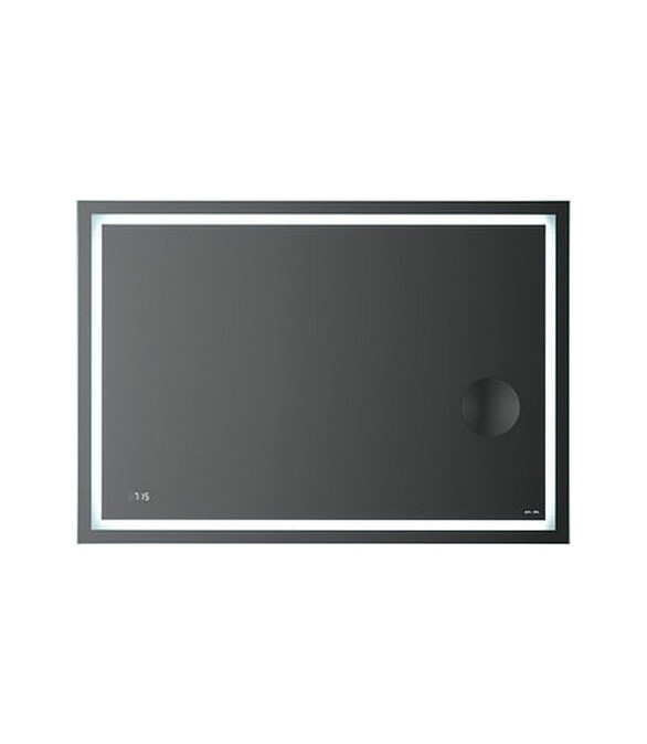 Зеркало GEM M91AMOX1003WG 100х70см с контурной LED-подсветкой, часами и линзой 586x674 Зеркало GEM M91AMOX1003WG 100х70см с контурной LED-подсветкой, часами и линзой 586x674 в Материке