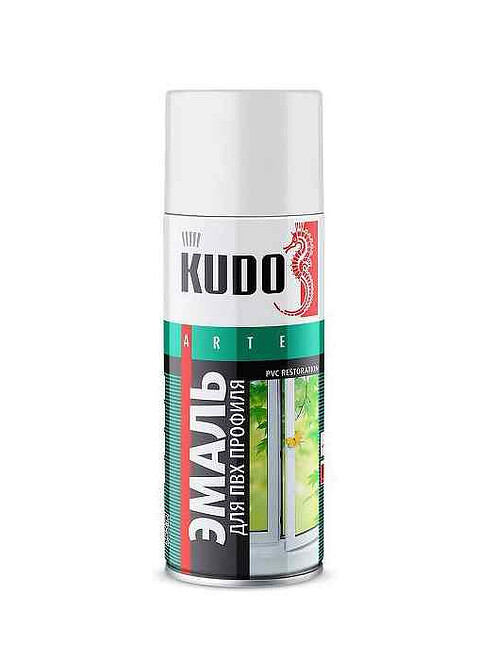 Эмаль аэроз. KUDO белая для ПВХ профиля, 520мл 495x660 Эмаль аэроз. KUDO белая для ПВХ профиля, 520мл 495x660 в Материке