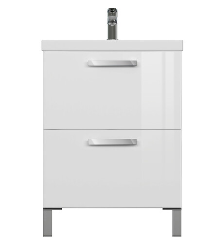 Тумба MELAR 60 напольная без ножек белая 438x503 в Материке - Вариант 3