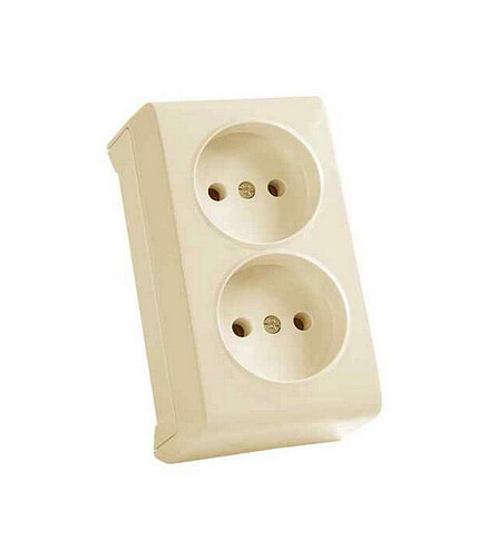 Розетка Viko VERA 90681056 2мест. с/з белая 438x503 в Материке