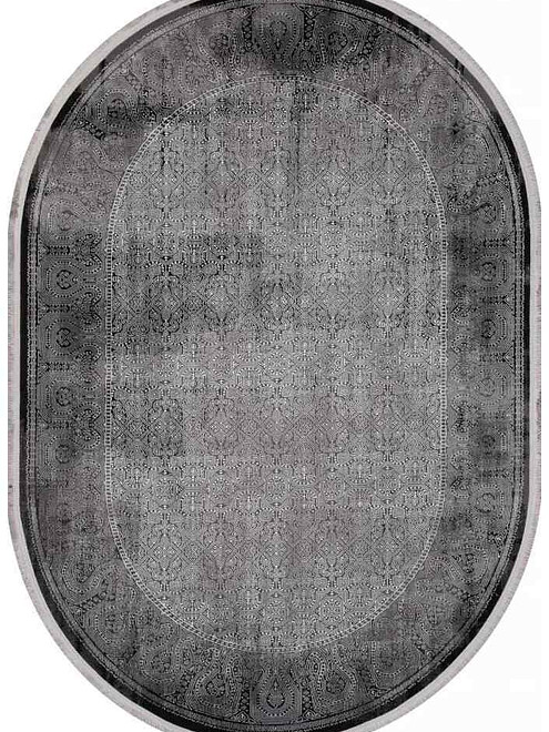 Ковер LISSABON SI003G Grey/Grey 156*230, овал 495x660 Ковер LISSABON SI003G Grey/Grey 156*230, овал 495x660 в Материке