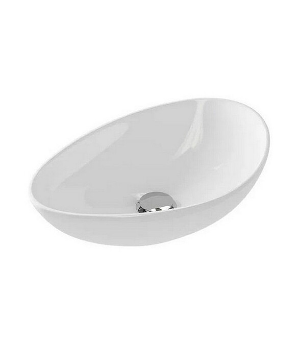 Умывальник накладной MODUO LEAF 55см без отверстия 586x674 в Материке
