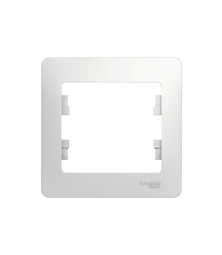 Рамка SE GLOSSA GSL000101 1мест. белый 438x503 в Материке