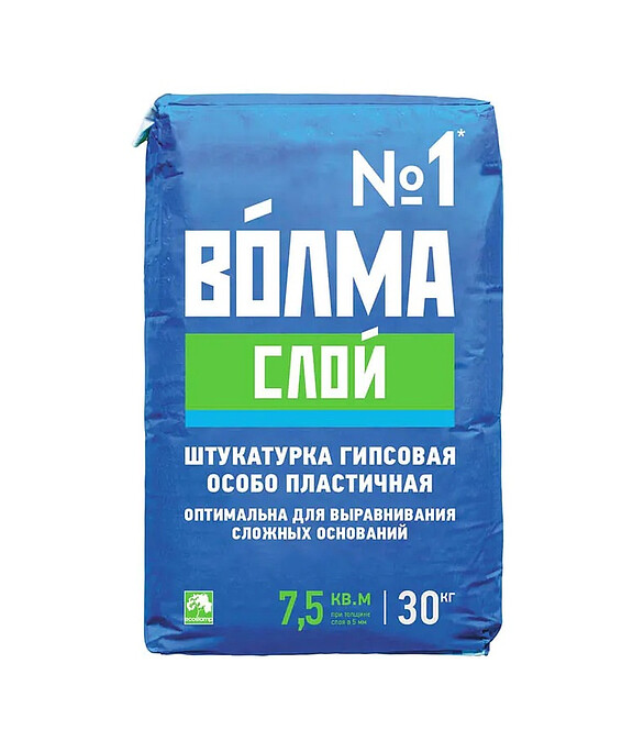 Штукатурка Волма Слой гипсовая, 30кг 586x674 в Материке