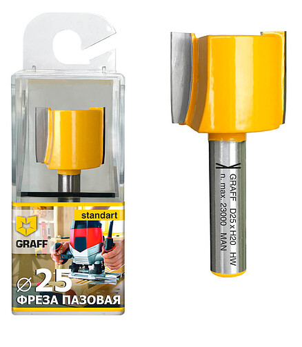 Фреза пазовая GRAFF 25х20x8мм 438x503 в Материке