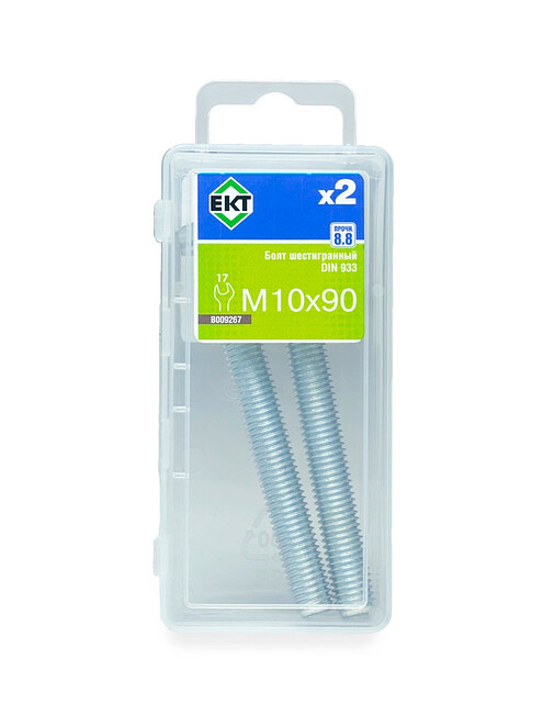 Болт 6-гранный 10х 90, цинк, прочн. 8.8 DIN 933 (уп=2шт) 495x660 Болт 6-гранный 10х 90, цинк, прочн. 8.8 DIN 933 (уп=2шт) 495x660 в Материке