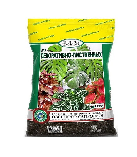 Грунт Гера для Декоративно-лиственных (5л) 438x503 в Материке
