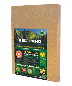 Подложка д/пола BELTERMO_UnderFloorLite 0.59*0.79м*5мм (1уп=15шт=6,9915м2) 238x286 в Материке