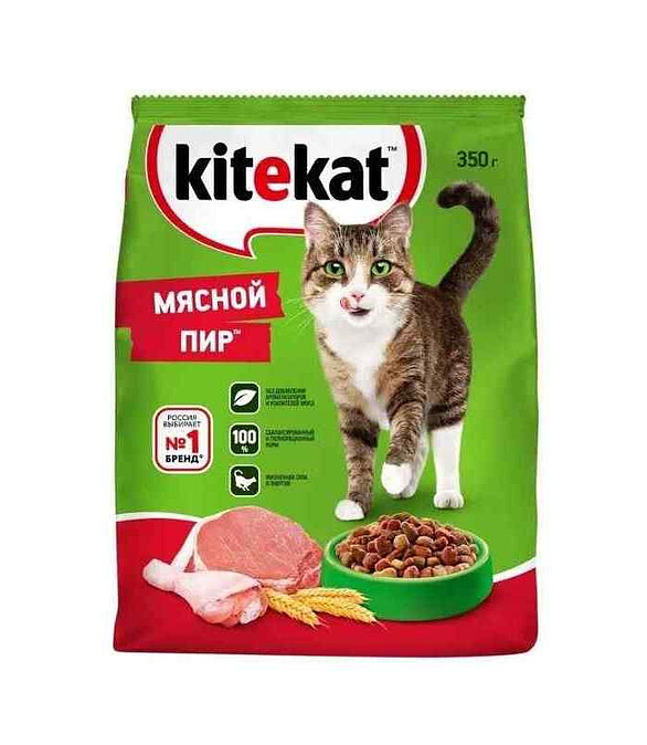 Корм для кошек KITEKAT Мясной пир (0,35кг) 586x674 Корм для кошек KITEKAT Мясной пир (0,35кг) 586x674 в Материке