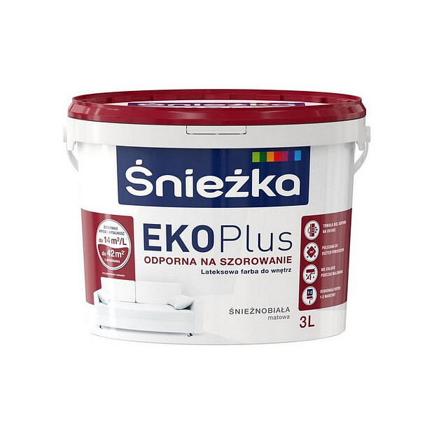 Краска SNIEZKA EKO plus белая матовая 3л