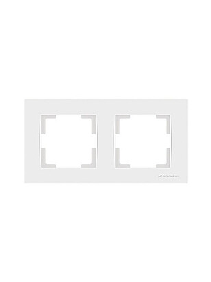 Рамка Mutlusan RITA 2220-800-1201 2мест. белый 238x286 в Материке