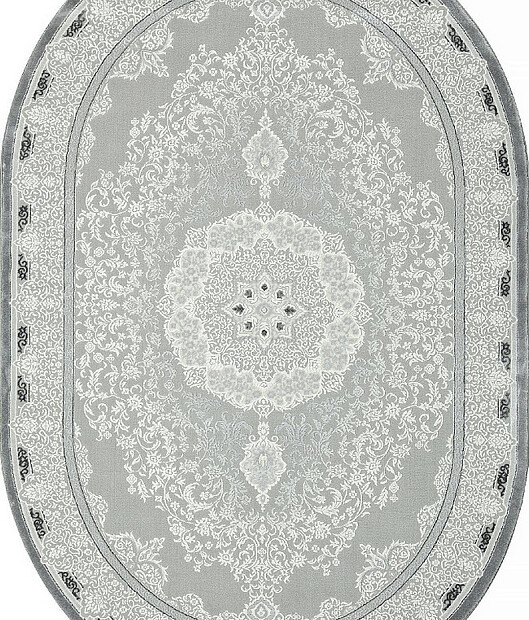 Ковер NENSI GL038G Grey/Grey 156*230, овал