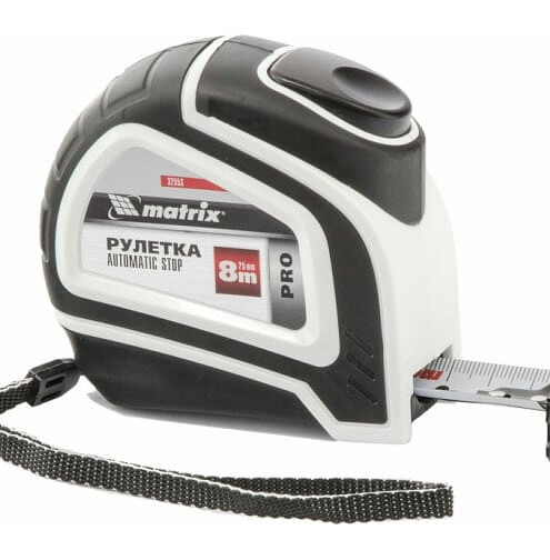 Рулетка MATRIX Autostop 8мх25мм 2К 495x660 Рулетка MATRIX Autostop 8мх25мм 2К 495x660 в Материке
