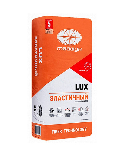 Клей LUX эластичный для плитки, 25кг 495x660 Клей LUX эластичный для плитки, 25кг 495x660 в Материке