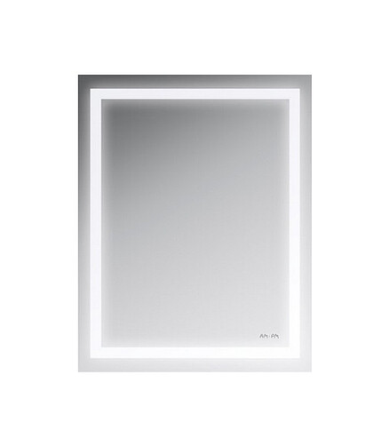 Зеркало GEM M91AMOX0551WG 55х70см с контурной LED-подсветкой 438x503 в Материке