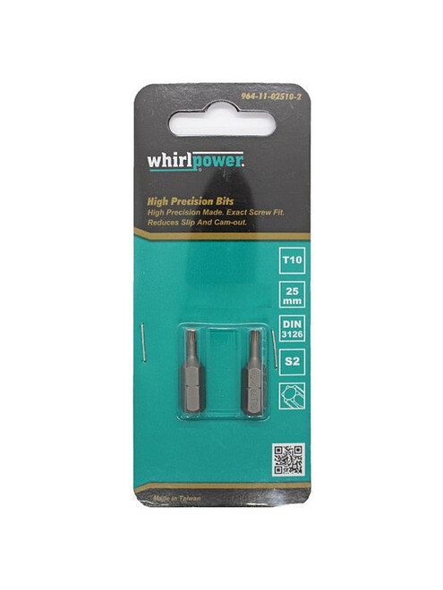 Бита WHIRLPOWER T10 25мм 2шт/уп. 495x660 Бита WHIRLPOWER T10 25мм 2шт/уп. 495x660 в Материке