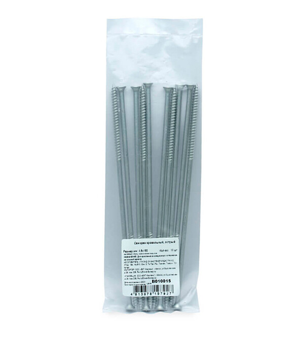 Саморез кровельный WO, острый по металлу шлиц TORX25 4,8x180 (уп=10шт) 586x674 Саморез кровельный WO, острый по металлу шлиц TORX25 4,8x180 (уп=10шт) 586x674 в Материке