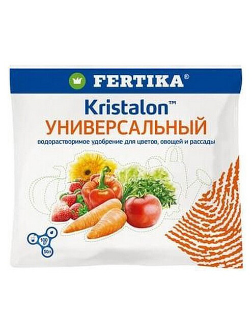 Удобрение FERTIKA Кристалон универсальный, минеральное (100г) 495x660 Удобрение FERTIKA Кристалон универсальный, минеральное (100г) 495x660 в Материке