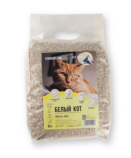 Наполнитель минеральный комкующийся БЕЛЫЙ КОТ Standart (10л) 495x660 Наполнитель минеральный комкующийся БЕЛЫЙ КОТ Standart (10л) 495x660 в Материке