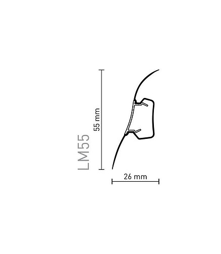 55.104.LM плинтус ДУБ САРДИНИЯ-2.5м_WE 438x503 в Материке - Вариант 2