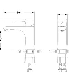 Смеситель EVITTA LM0506C (для умывальника)