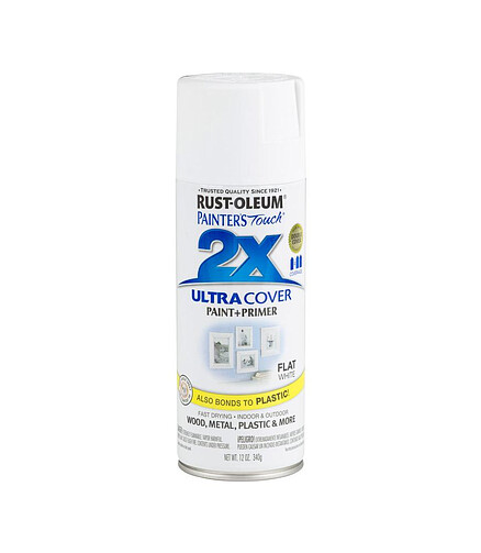 Краска RUST-OLEUM ULTRA COVER 2X аэроз. мат.белая, 340г 438x503 в Материке