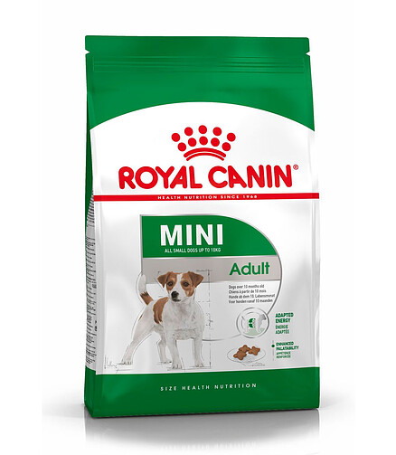 Корм для собак мелких пород Royal Canin Мini Adult (0,8кг) 438x503 в Материке