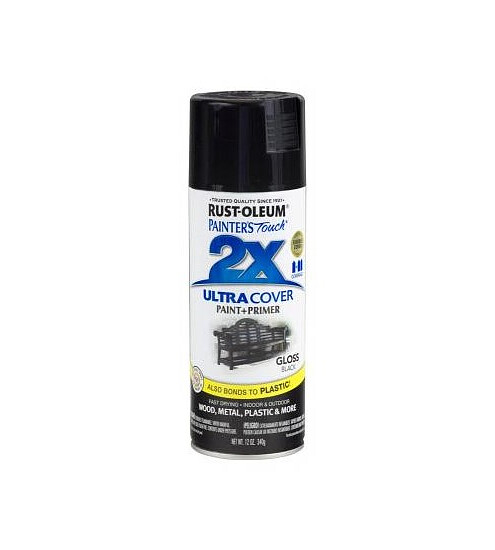 Краска аэроз.ULTRA COVER 2X глянц. черная, 340г 495x660 Краска аэроз.ULTRA COVER 2X глянц. черная, 340г 495x660 в Материке