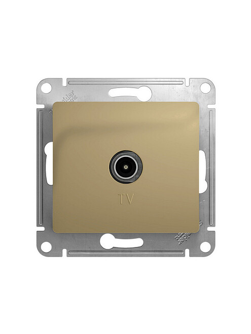 Розетка ТВ SE GLOSSA GSL000491K титан 495x660 Розетка ТВ SE GLOSSA GSL000491K титан 495x660 в Материке