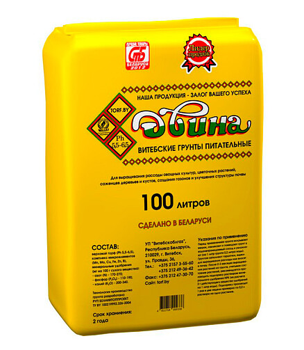 Грунт Двина Универсальный питательный (100л) 438x503 в Материке