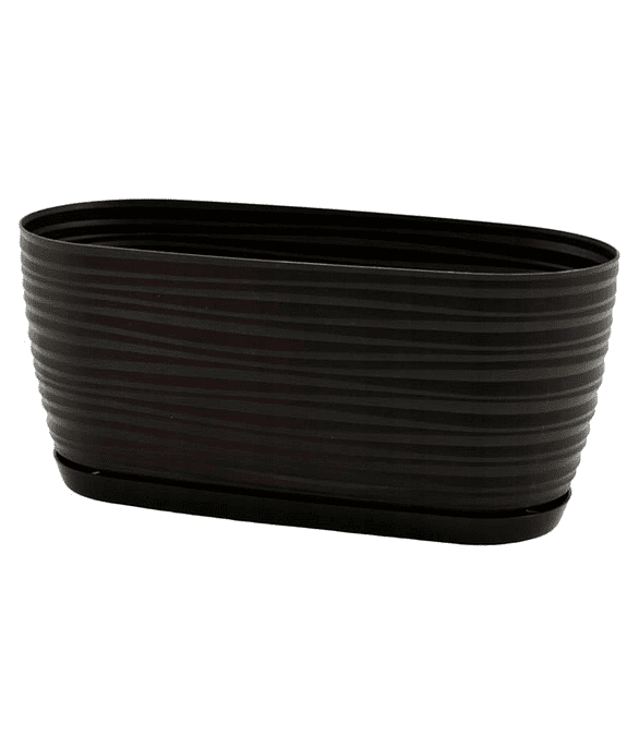 Ящик балконный SAHARA Petit с поддоном (27x12,6x11,8см) пластик черный 3110-015 586x674 Ящик балконный SAHARA Petit с поддоном (27x12,6x11,8см) пластик черный 3110-015 586x674 в Материке