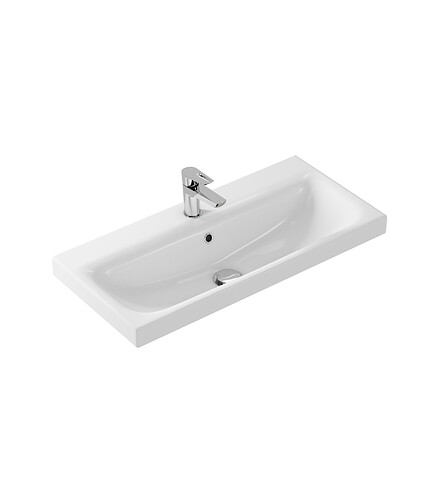 Раковина встраиваемая MODUO SLIM 80см с отверстием 438x503 в Материке - Вариант 2