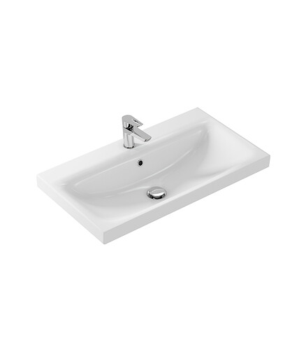 Раковина встраиваемая MODUO 80см с отверстием 438x503 в Материке - Вариант 2