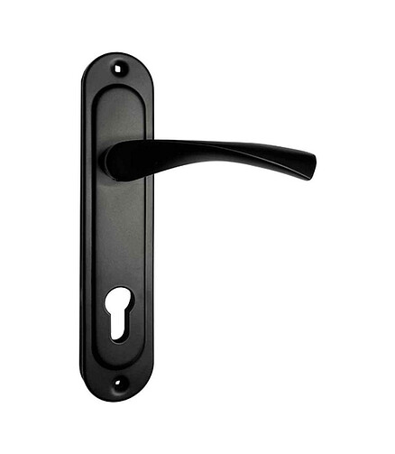 Ручка на планке LOCKIT A45-85, черная (уп=2шт) 438x503 в Материке