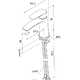 Смеситель RORA RORWT00M01 (для умывальника) низкий белый 80x80 в Материке - Вариант 2