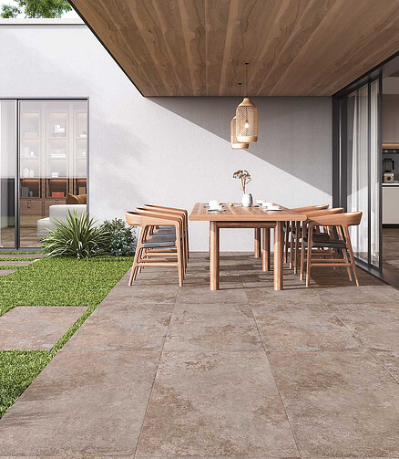 Керамогранит Colortile ARFINE 60х120 см 1,44 м2 цвет clay 438x503 в Материке