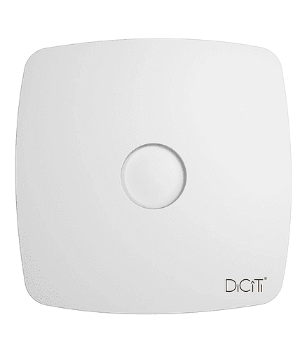 Вентилятор DICITI Rio 4C Matt white d100 с обр.клапаном 438x503 в Материке