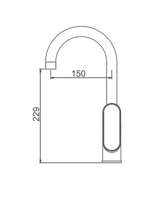 Смеситель K14022T (для кухни) черная бронза 238x286 в Материке - Вариант 2