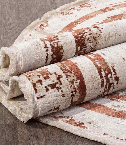 Ковер LISSABON SI053K Brown/Brown 156*230, овал 438x503 в Материке - Вариант 2