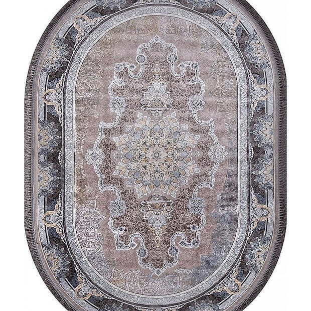 Ковер SHIRAZ/FARSI 266 Dark Grey 200*300, овал