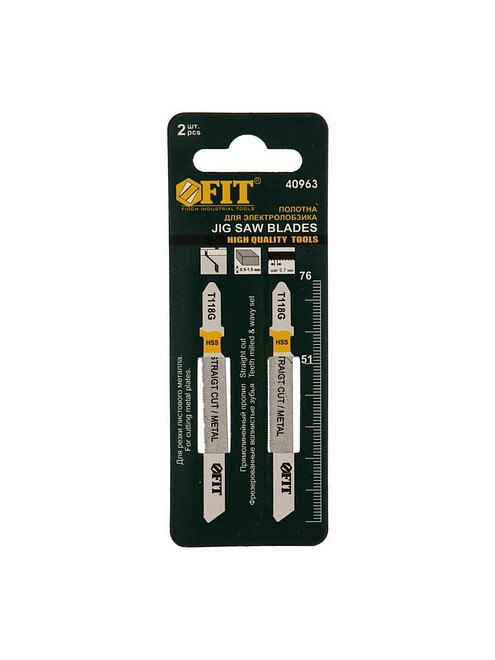 Пилка д/лобзика по металлу FIT T118G 2шт. 495x660 Пилка д/лобзика по металлу FIT T118G 2шт. 495x660 в Материке