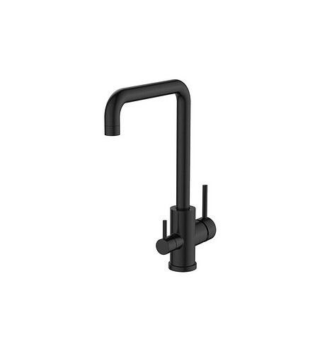 Смеситель FW519Black (для кухни) на две воды, черный матовый 438x503 в Материке