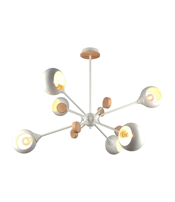 Люстра IMEX MD.4902-6-S WH+WOOD 60W/E27 586x674 Люстра IMEX MD.4902-6-S WH+WOOD 60W/E27 586x674 в Материке