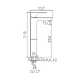 Смеситель L1055-22 (для умывальника) высокий, хром 80x80 в Материке - Вариант 2