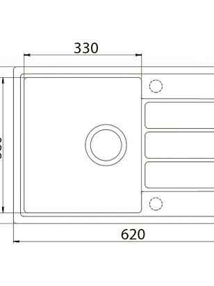 Мойка ZORG ECO-2-BG 620х440мм бежевая (без сифона) 238x286 в Материке - Вариант 2