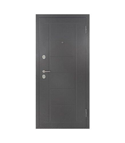 Дверь металлическая ТИТАН (Ривьера Айс Графит)_5С/2050х960мм/R 438x503 в Материке - Вариант 3