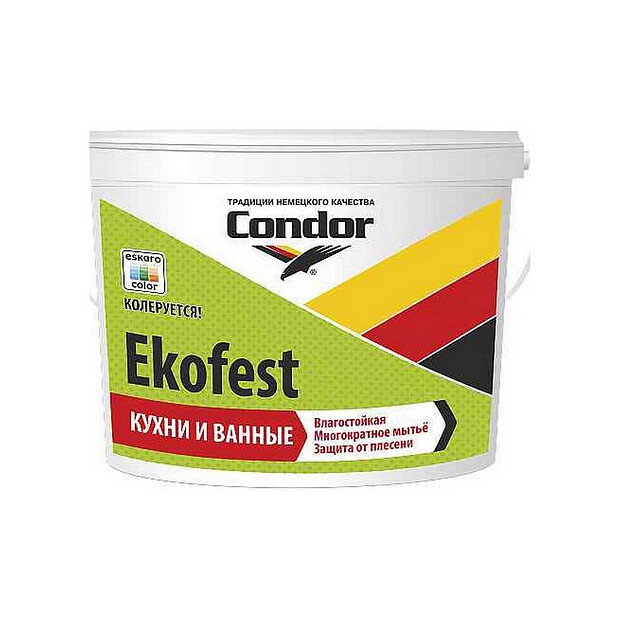 Краска КОНДОР Ekofest ТР глубокоматовая 6кг