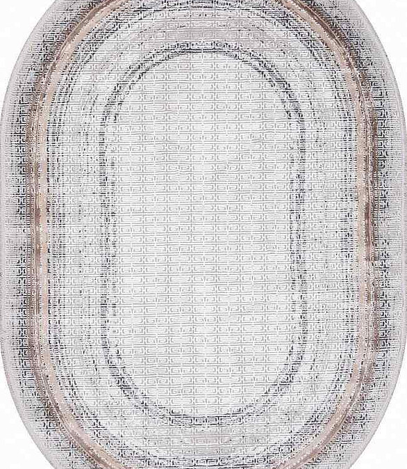 Ковер MODA 1382 Acik Gri 194*290, овал 586x674 Ковер MODA 1382 Acik Gri 194*290, овал 586x674 в Материке