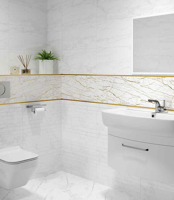 Плитка Cersanit CALACATTA 29,8х59,8см 1,25м2 цвет белый 586x674 в Материке